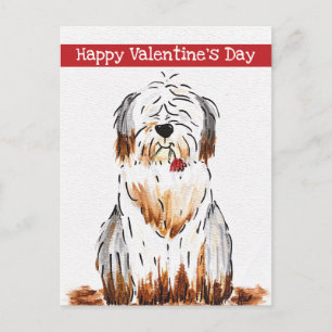 Tarjeta de San Valentín de perro sucio