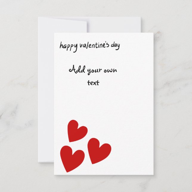 Tarjeta de San Valentín de personalizable (Anverso)