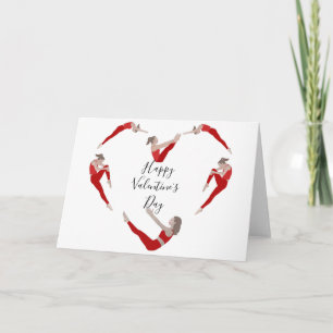 Tarjeta de San Valentín de Pilates