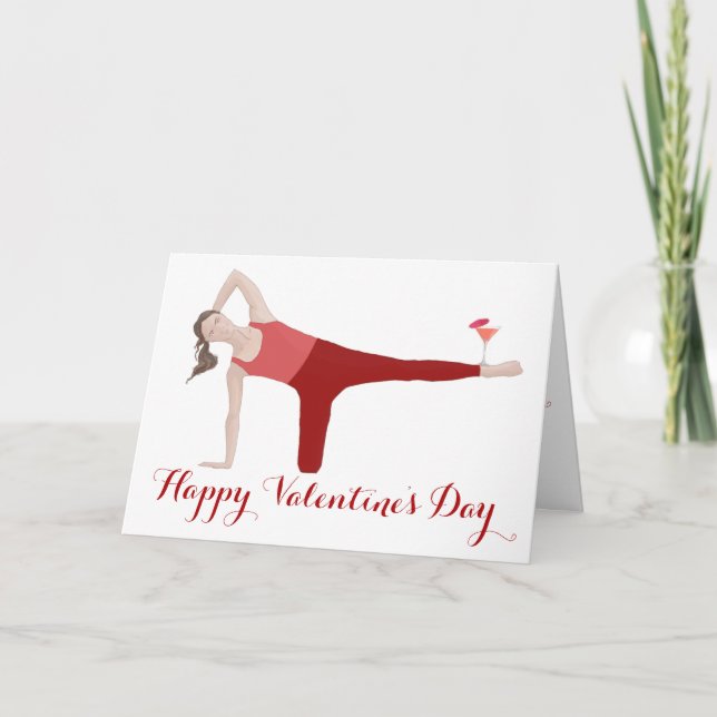 Tarjeta de San Valentín de Pilates (Anverso)