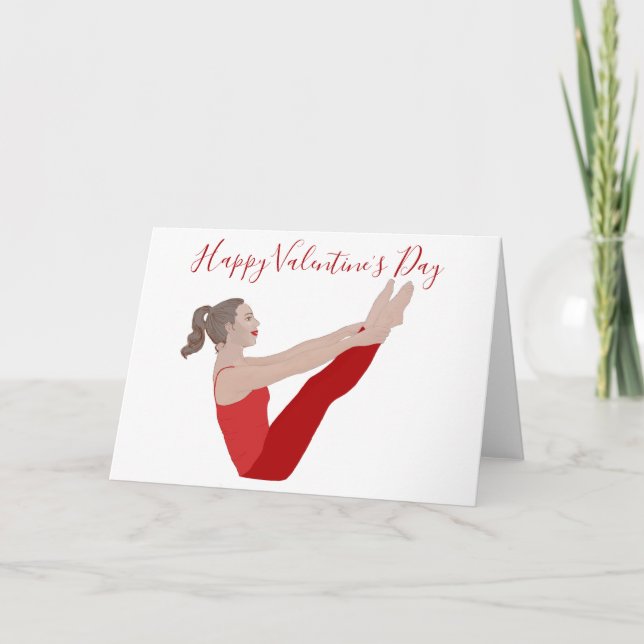Tarjeta de San Valentín de Pilates (Anverso)