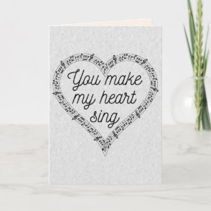 Tarjeta de San Valentín de purpurina para amante d