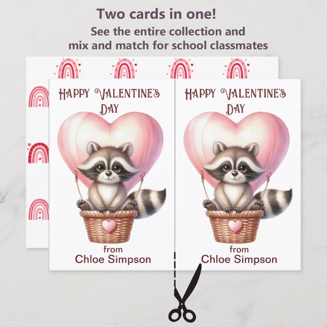 Tarjeta de San Valentín de Raccoon (Subido por el creador)