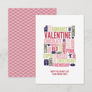 Tarjeta de San Valentín de San Valentín de San Val