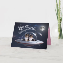 Tarjeta de San Valentín de Sheltie