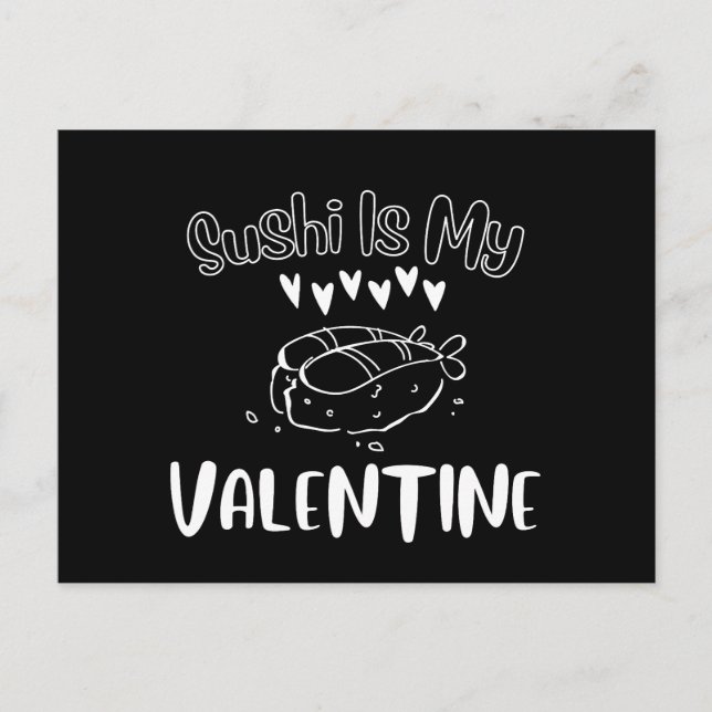 Tarjeta de San Valentín de Sushi (Anverso)