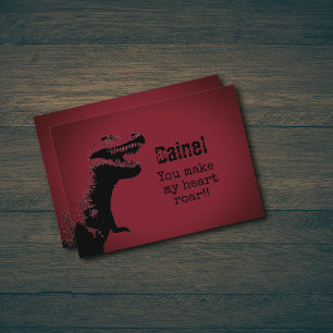 Tarjeta de San Valentín de T-Rex