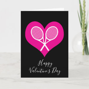 Tarjeta de San Valentín de tenis personalizable 💘