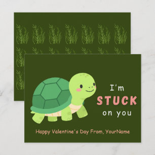 Tarjeta de San Valentín de Tortuga Adorable – Esto