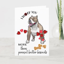Tarjeta de San Valentín de tu amor normal de perro
