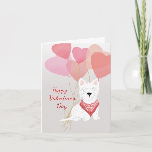 Tarjeta de San Valentín de tus globos rojos occide (Anverso)