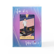 Tarjeta de San Valentín del caballero de las copas