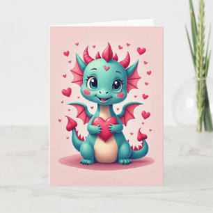 Tarjeta de San Valentín del Dragón Dulce