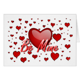 Tarjeta de San Valentín del personalizado Be Mine