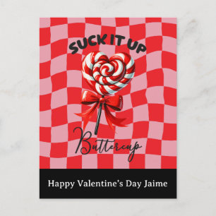 Tarjeta de San Valentín Divertida con Caramelo Chu