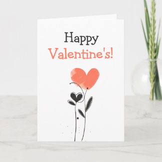 Tarjeta de San Valentín editable linda