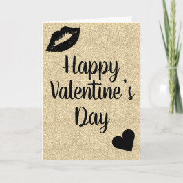Tarjeta de San Valentín elegante y bonita