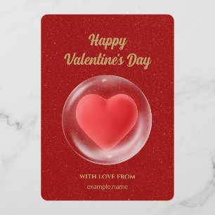 Tarjeta de San Valentín elegante y minimalista