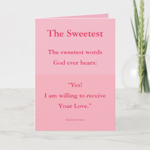 Tarjeta de San Valentín Espiritual Lo Más Dulce