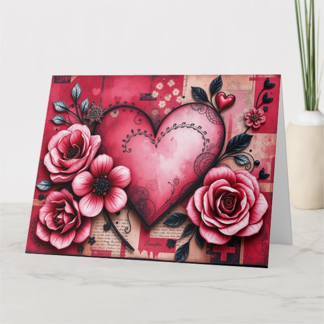 Tarjeta de San Valentín gótica (Anverso)