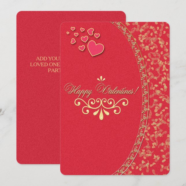 TARJETA DE SAN VALENTÍN ~ Invitación (Anverso / Reverso)