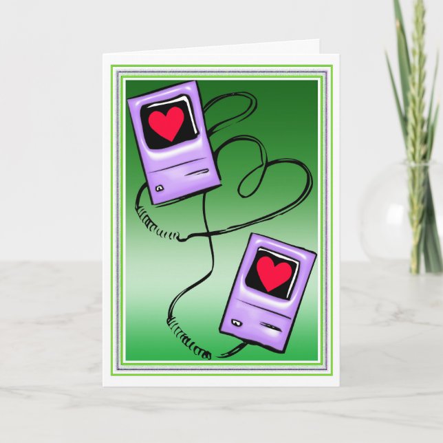 Tarjeta de San Valentín "iPod Twosome" (Anverso)