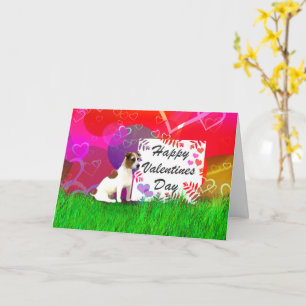 Tarjeta de San Valentín Jack Russell Terrier