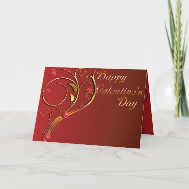 Tarjeta de San Valentín masculina (Anverso)