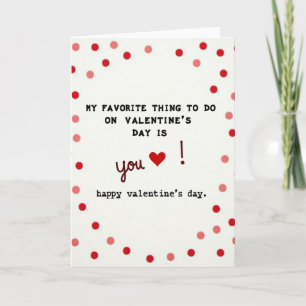 Tarjeta de San Valentín Mi Favorito Eres Tú