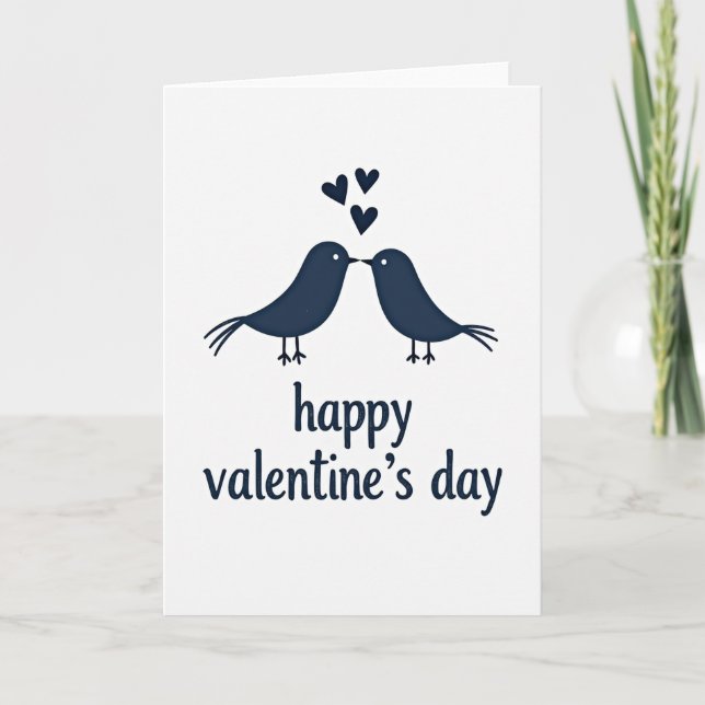 Tarjeta de San Valentín minimalista con sentimient (Anverso)