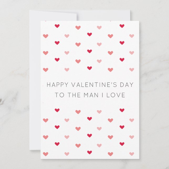Tarjeta de San Valentín minimalista moderna (Anverso)