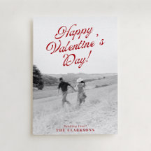 Tarjeta de San Valentín moderna con foto completa