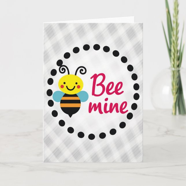 Tarjeta de San Valentín Mono Cute (Anverso)
