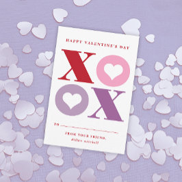 Tarjeta de San Valentín para el salón de clase con