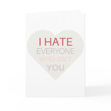 Tarjeta de San Valentín para introvertidos