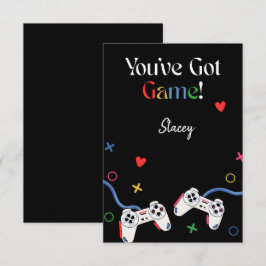 Tarjeta de San Valentín para la clase de videojueg