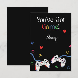 Tarjeta de San Valentín para la clase de videojueg