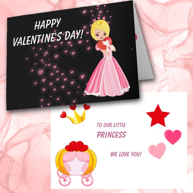 Tarjeta de San Valentín para niños de corazones y  (Subido por el creador)