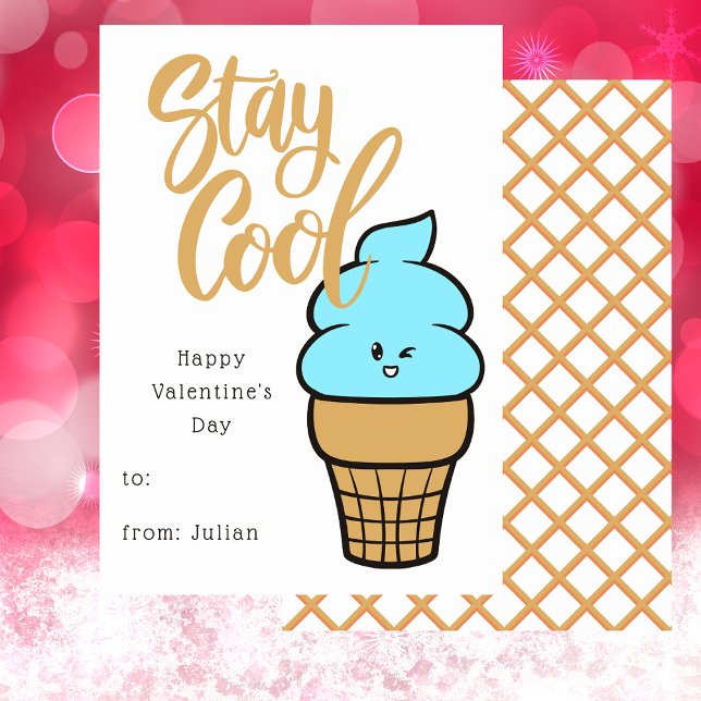 Tarjeta de San Valentín para niños de salón de cla (Subido por el creador)