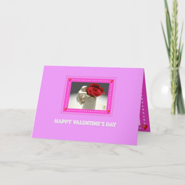 Tarjeta de San Valentín para Rosas de Kitty y Tea (Anverso)