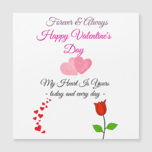 Tarjeta de San Valentín para Siempre & Siempre - F