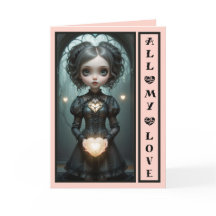 Tarjeta de San Valentín personalizable y adorable