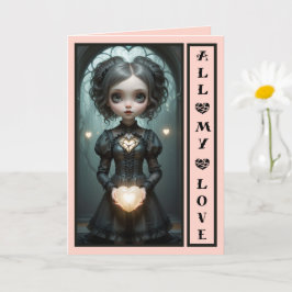 Tarjeta de San Valentín personalizable y adorable 