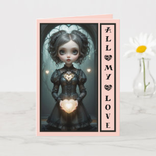 Tarjeta de San Valentín personalizable y adorable