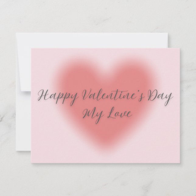 Tarjeta de San Valentín plana (Anverso)