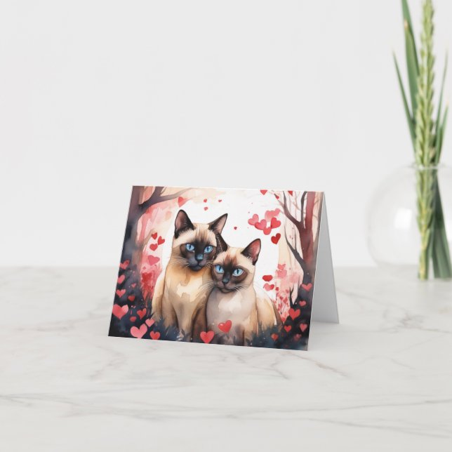 Tarjeta de San Valentín plegada (Anverso)