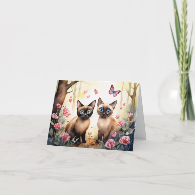 Tarjeta de San Valentín plegada (Anverso)