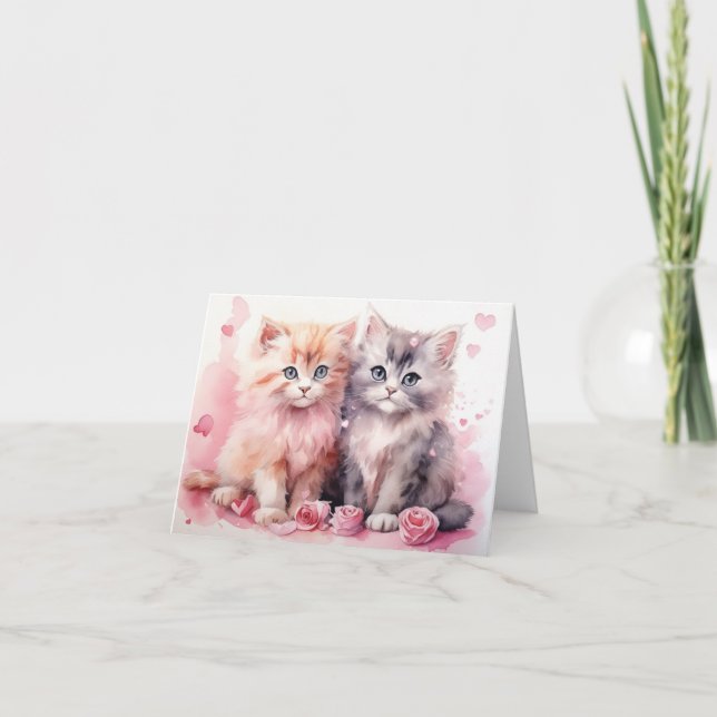 Tarjeta de San Valentín plegada (Anverso)