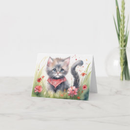 Tarjeta de San Valentín plegada