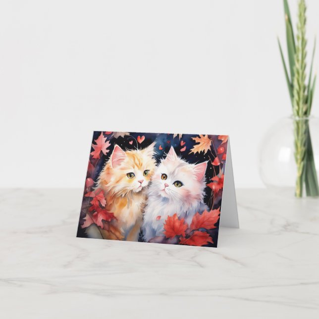 Tarjeta de San Valentín plegada (Anverso)